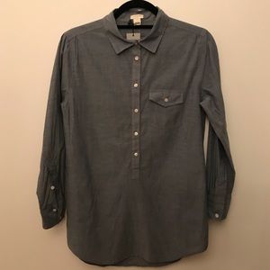 NWT J Crew Chambray Button Down Shirt